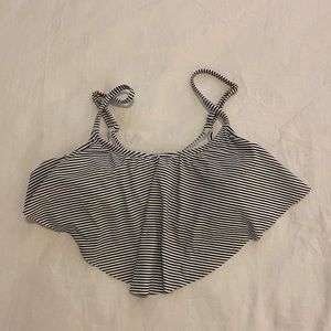 Navy Blue Striped Top